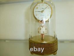 Vintage Swiss Reuge Dancing Ballerina Music Box Automaton German Alarm Clock