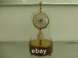 Vintage Swiss Reuge Dancing Ballerina Music Box Automaton German Alarm Clock