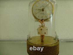 Vintage Swiss Reuge Dancing Ballerina Music Box Automaton German Alarm Clock