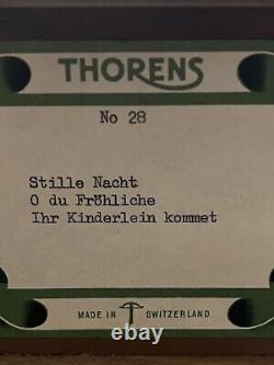 Vintage Switzerland Thorens Music Box With Original Box