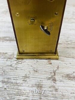 Vintage Swiza Reuge Music Box Miniature Grandfather Tempus Fugit Alarm Clock F/S