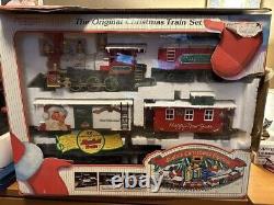 Vintage The Original Musical Christmas Train Set In Original Box TESTED & WORKS