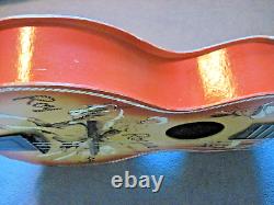 Vtg 1950 Roy Rogers & Trigger 6 String Toy Cowboy Guitar Orig Box Rare Jefferson