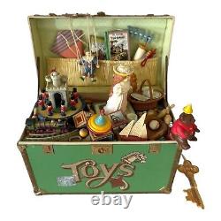 Vtg ENESCO 1986 MUSIC BOX TOY SYMPHONY TREASURE CHEST OF TOYS IN ORIGINAL BOX