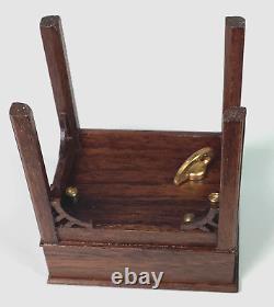 Vtg Gerald Crawford Signed Miniature Music Box Table 2x1 3/4 (Swiss Movement)
