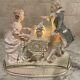 Vtg Lenwile Ardalt Orig. Porcelain Lady Playing Piano- Light- Music Box- Rare