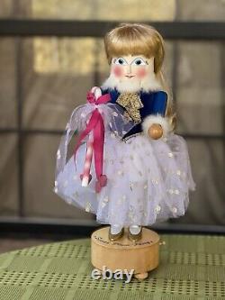 Vtg Steinbach Sugar Plum Fairy Nutcracker Music Box S859 Orig Box & Tag 17 in h