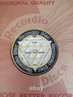 Wilcox-Gay Recordio Discs 46 Black 10 with Sleeves and ORIGINAL BOX! RARE